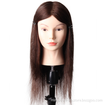 100% Real Hair Female Mannequin Head Training Head Styling